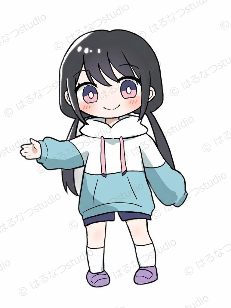 なつみ イラスト素材 フルセット|15ポーズ 背景透過PNG【教育・ビジネス向け】