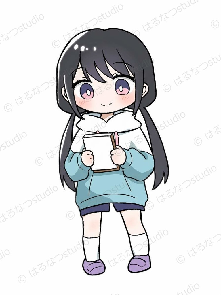 なつみ イラスト素材 フルセット|15ポーズ 背景透過PNG【教育・ビジネス向け】