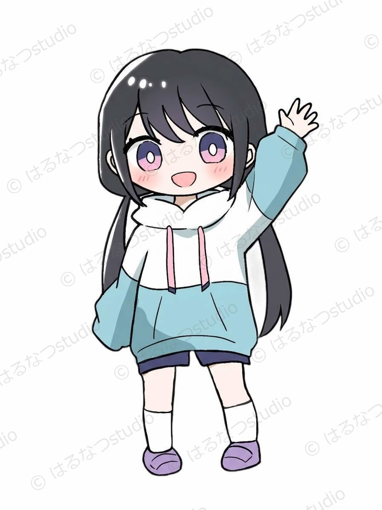 なつみ イラスト素材 フルセット|15ポーズ 背景透過PNG【教育・ビジネス向け】