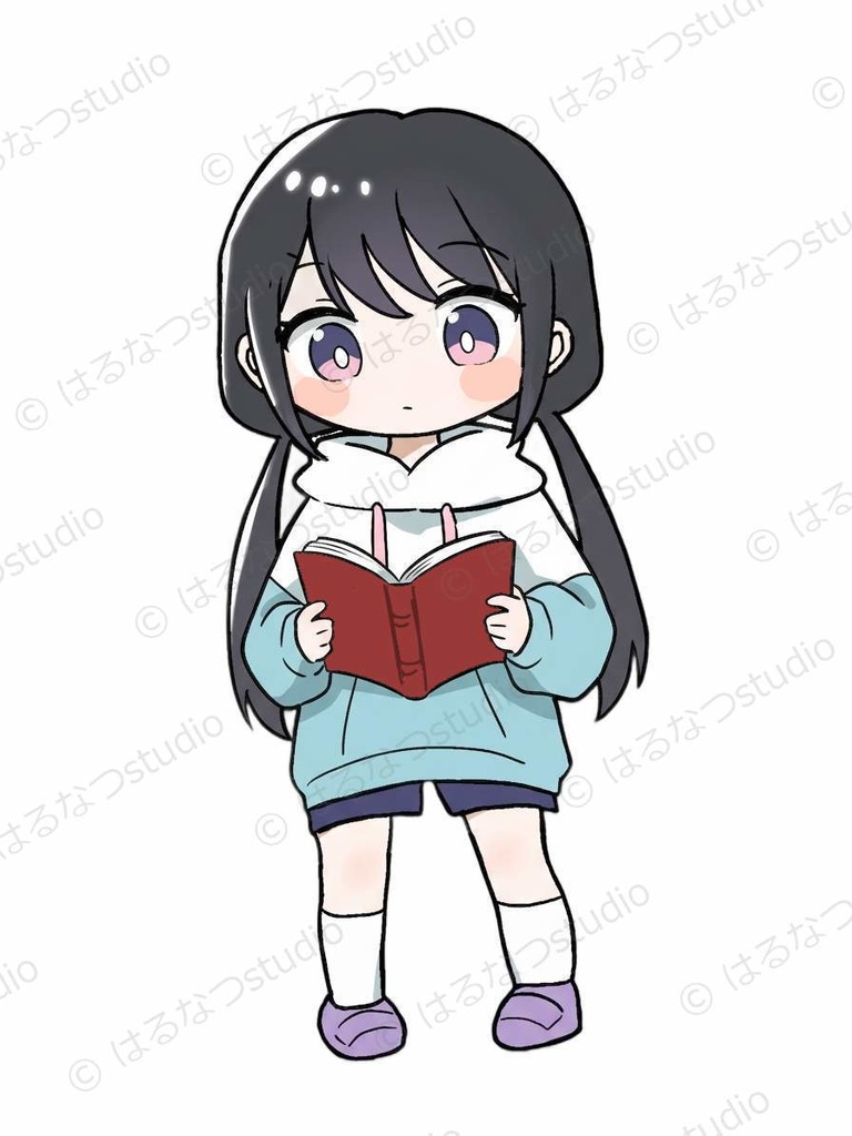なつみ イラスト素材 フルセット|15ポーズ 背景透過PNG【教育・ビジネス向け】