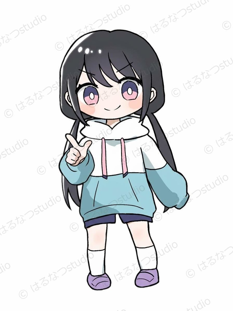 はる&なつみ イラスト素材 2人フルセット|全30ポーズ+シーンイラスト2点 背景透過PNG