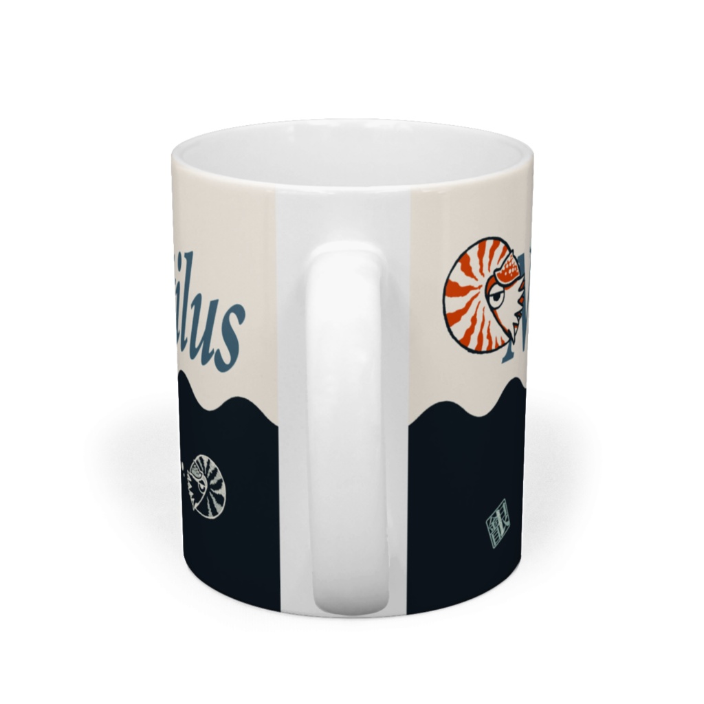 オウムガイ柄マグカップ