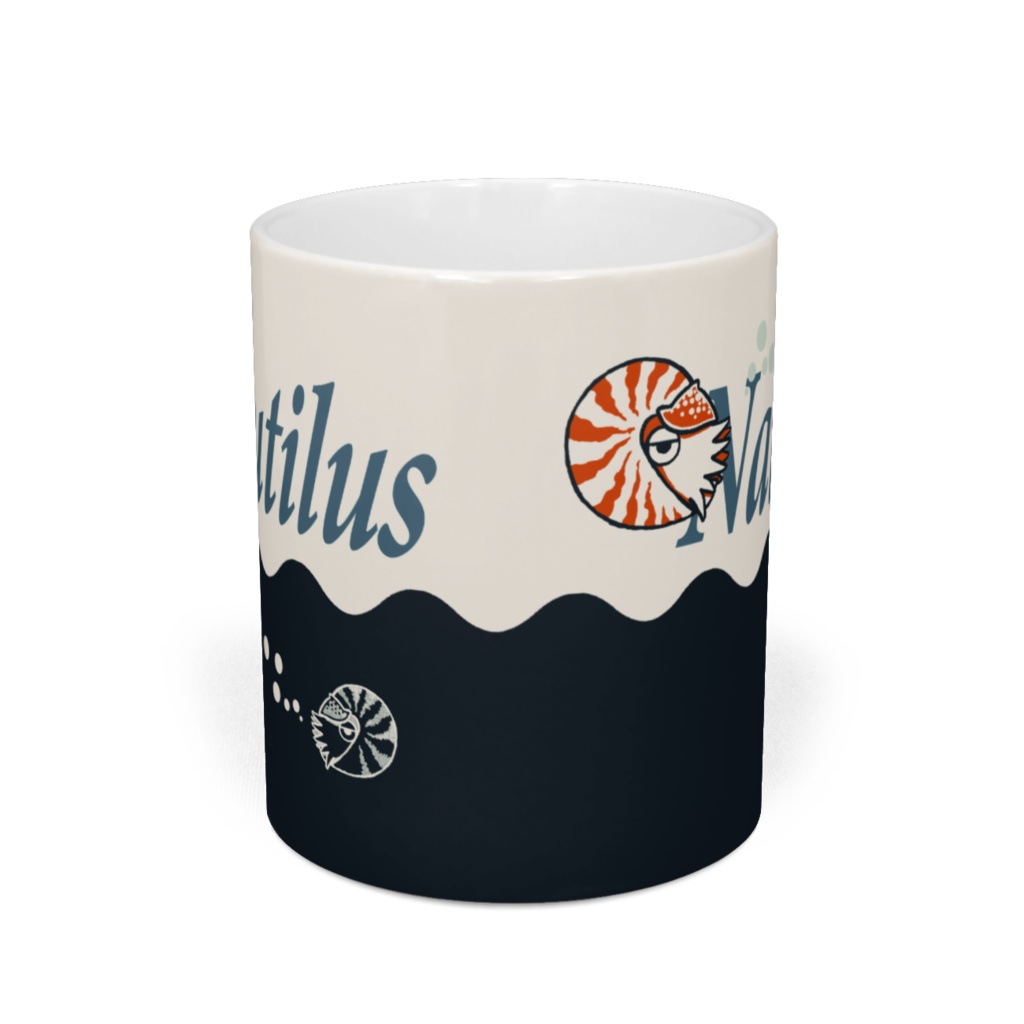 オウムガイ柄マグカップ