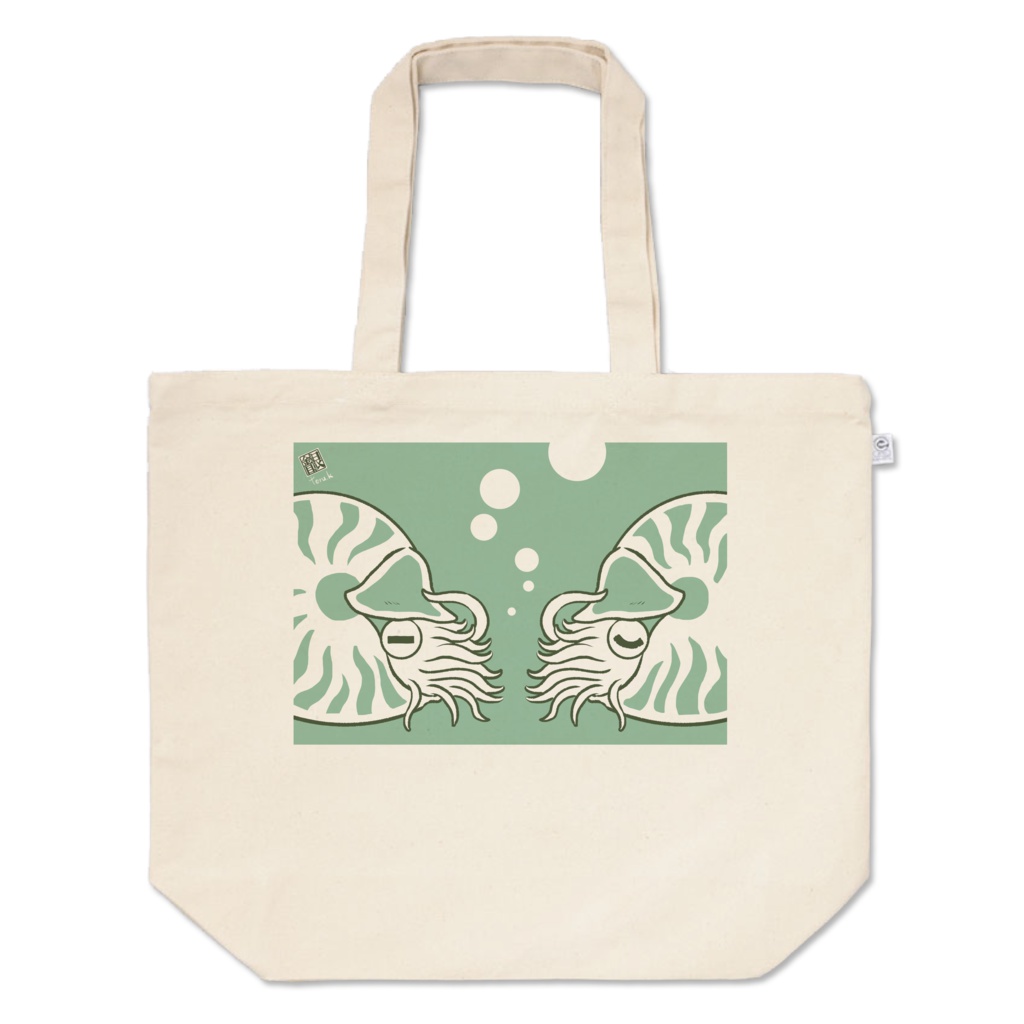 居眠りオウムガイのトートバッグ