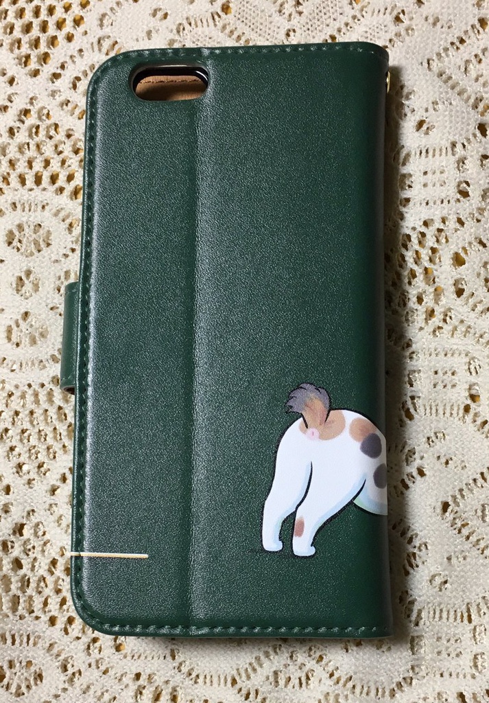 手伸ばし猫 手帳型iPhoneケース