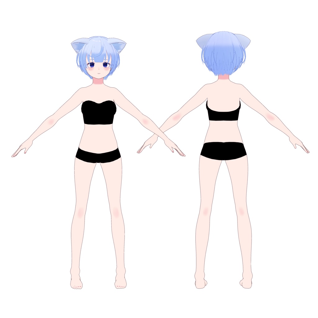 VRoid素体モデル 青璃 《VRoid正式版対応》