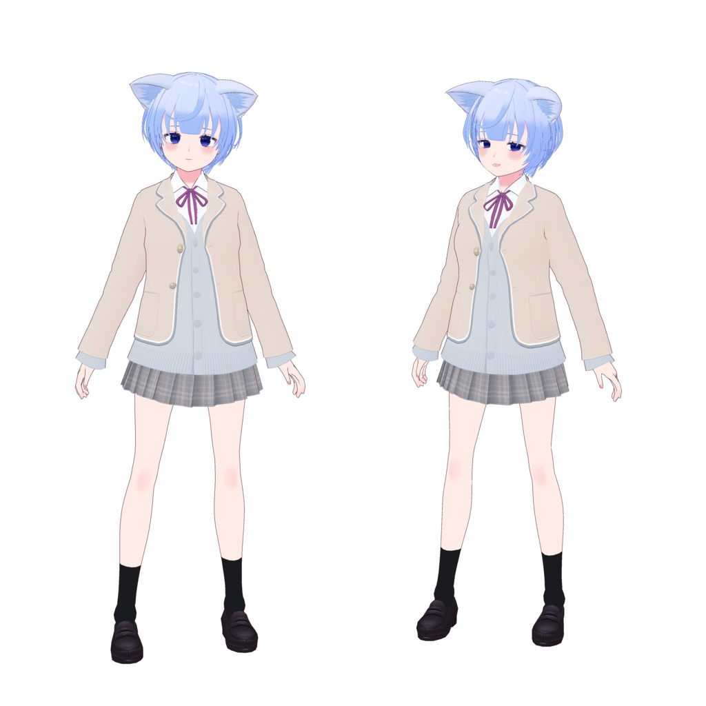 VRoid素体モデル 青璃 《VRoid正式版対応》