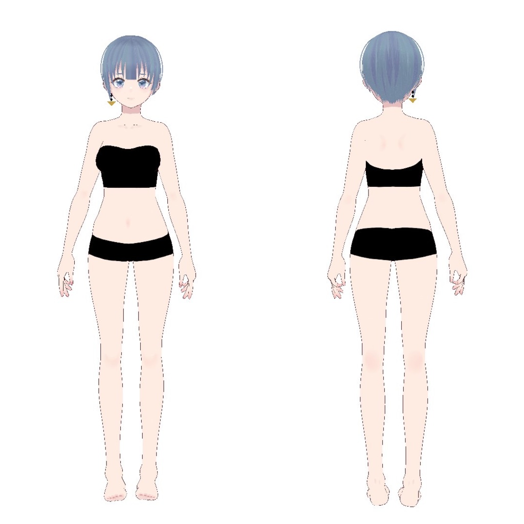 VRoid素体モデル 碧 《VRoid正式版対応》