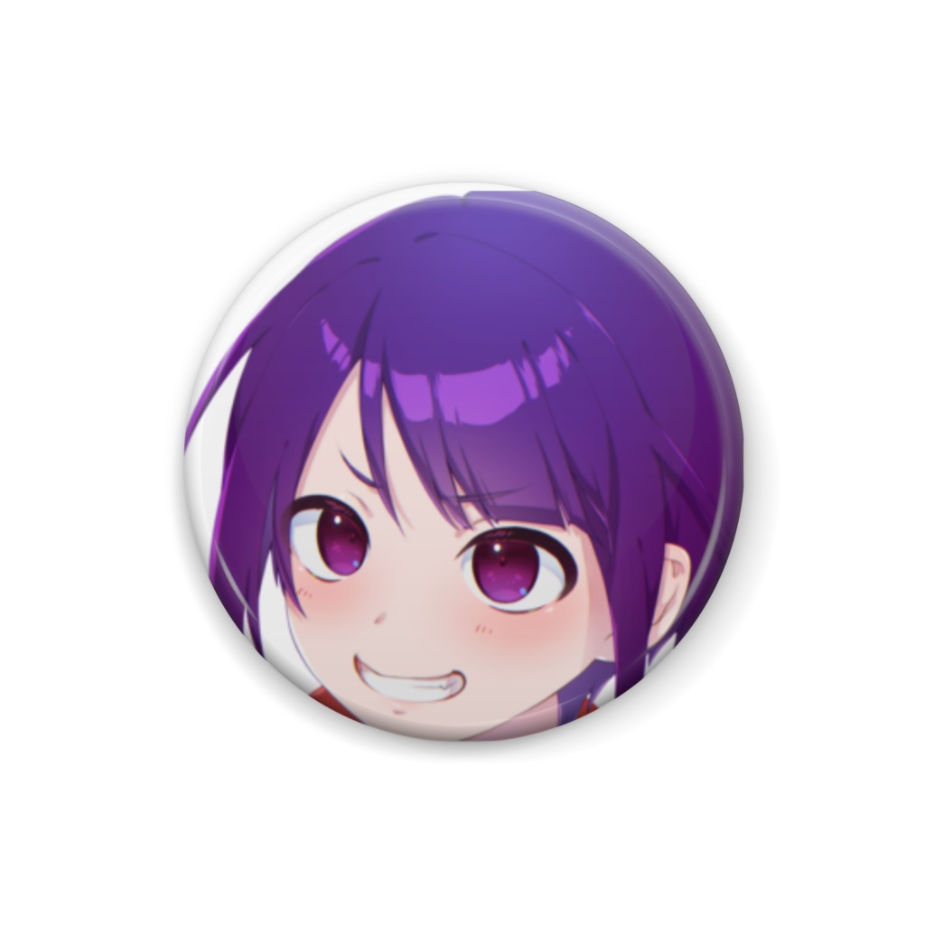 あさくら　いい笑顔の缶バッヂ