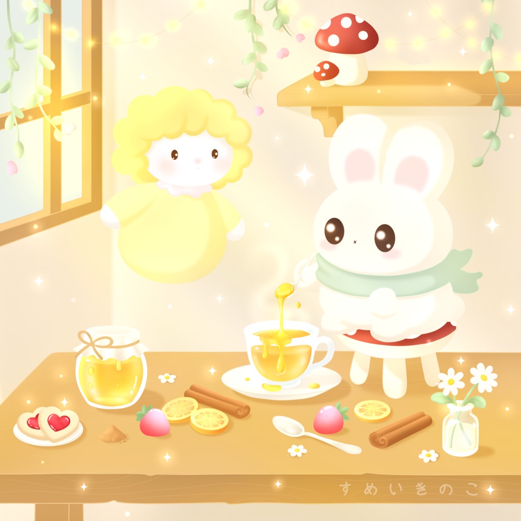 はちみつティーのやさしい午後🌼✨️