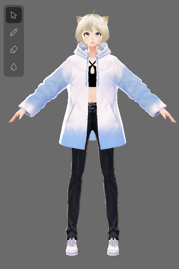 Gradient Hoodie-Dark blue
