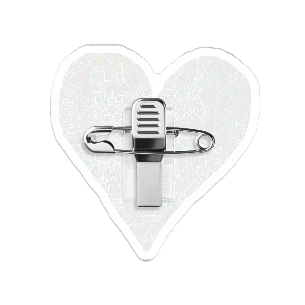 【アクリルバッチ】細密画色付き