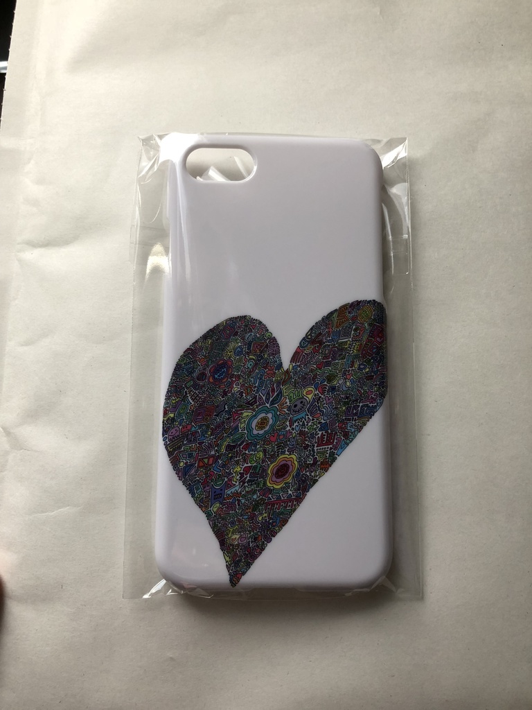 【スマホケース】細密画色付き(斜め2)