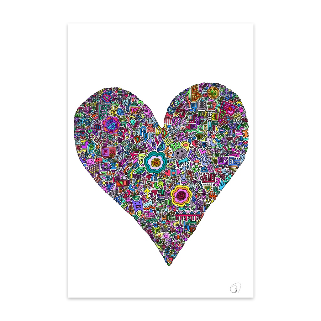 【ポストカード】細密画色付き