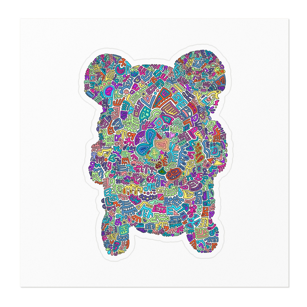 【ステッカー】くま