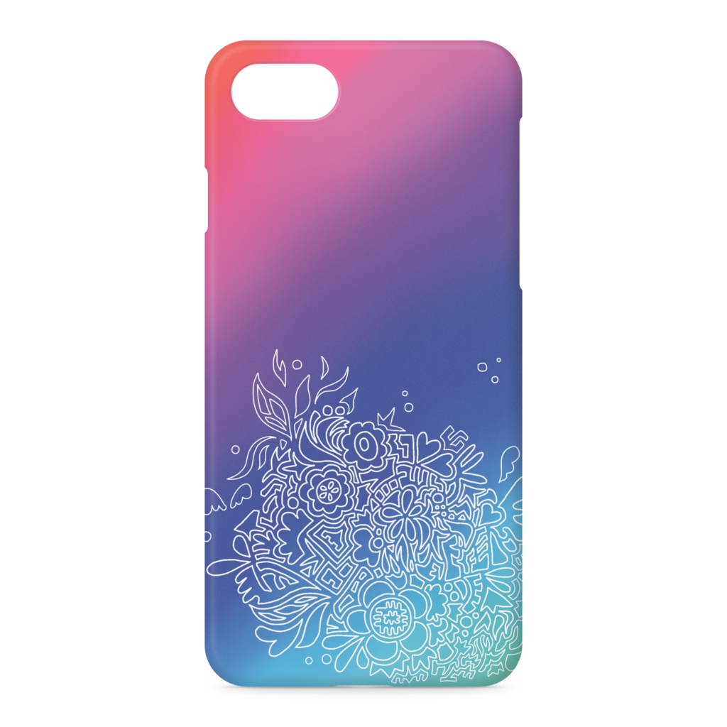 【スマホケース】花泡