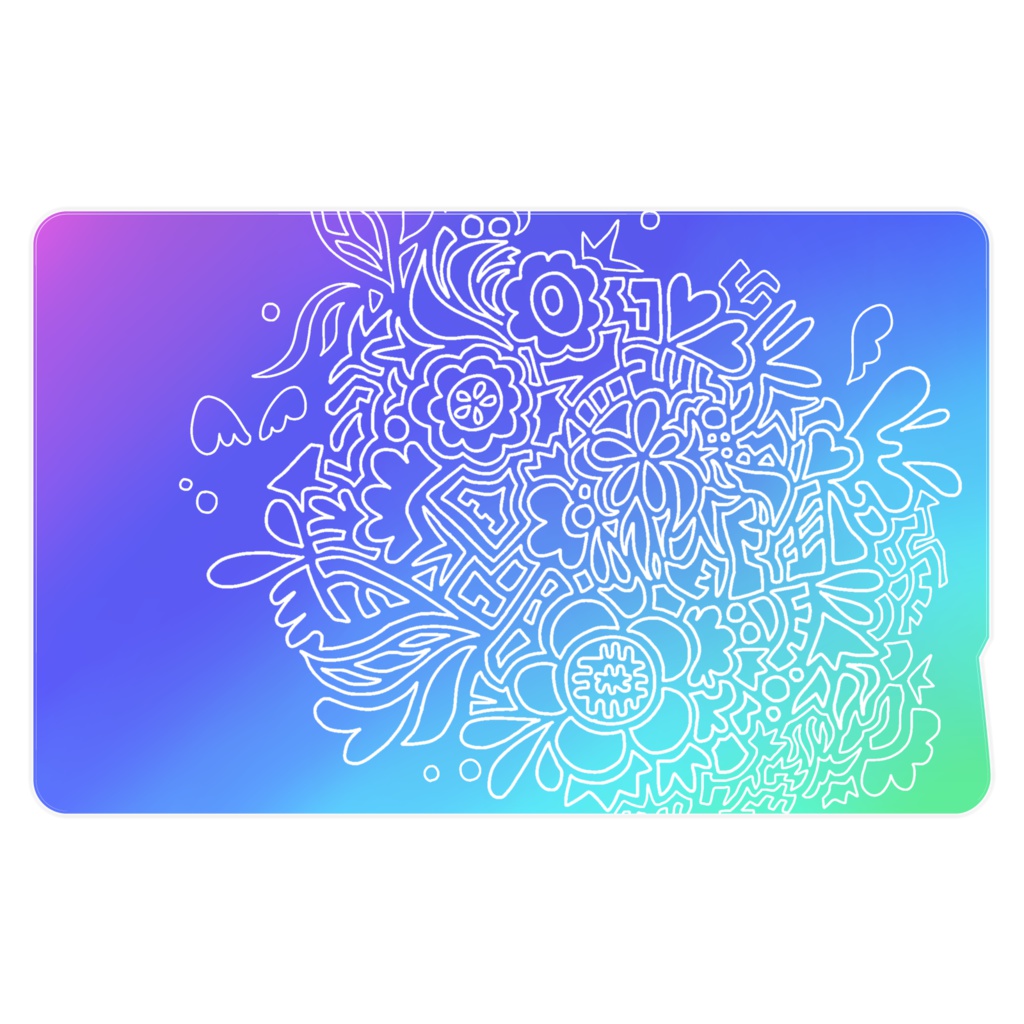 【ICカードステッカー】花泡