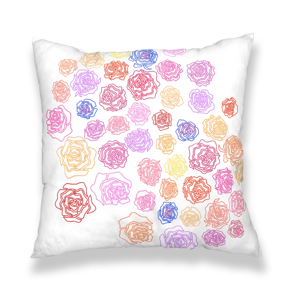 【クッションカバー】薔薇