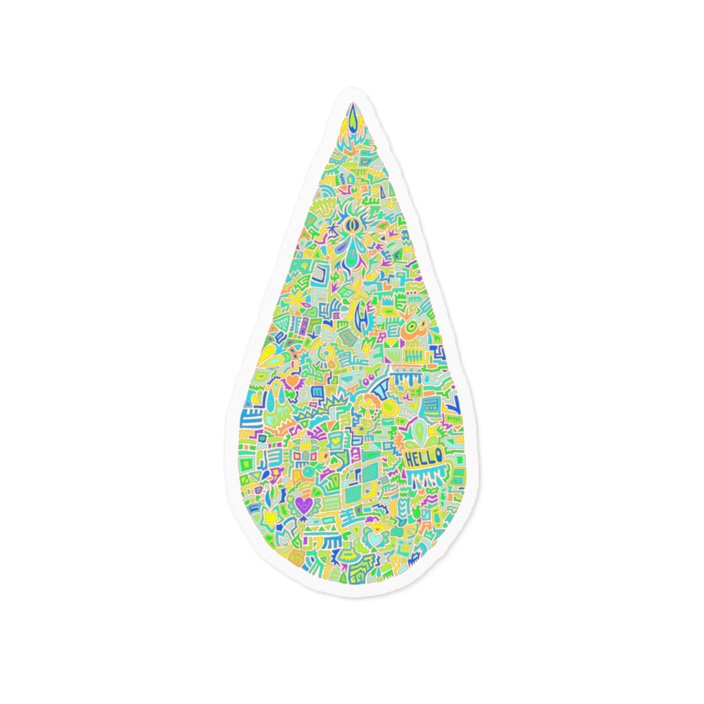 【ステッカー】雫