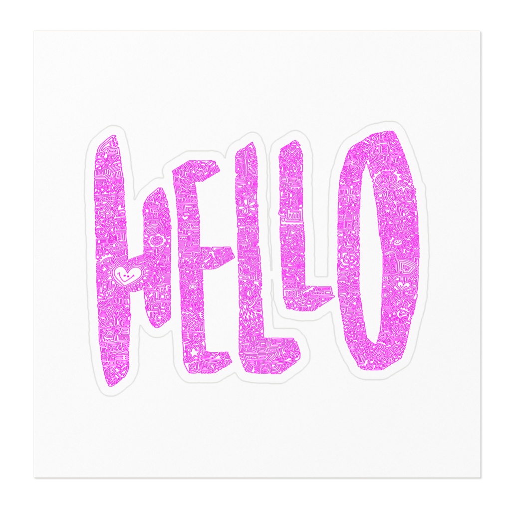 【ステッカー】Hello