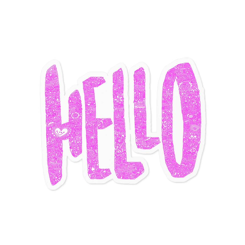 【ステッカー】Hello