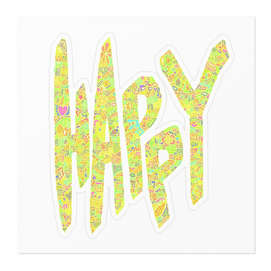 【ステッカー】happy