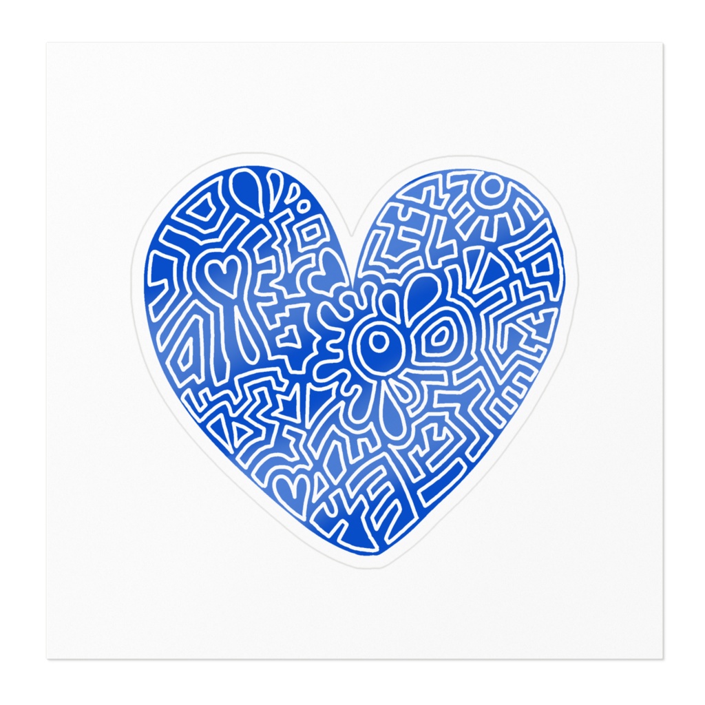ハート(ブルー)
