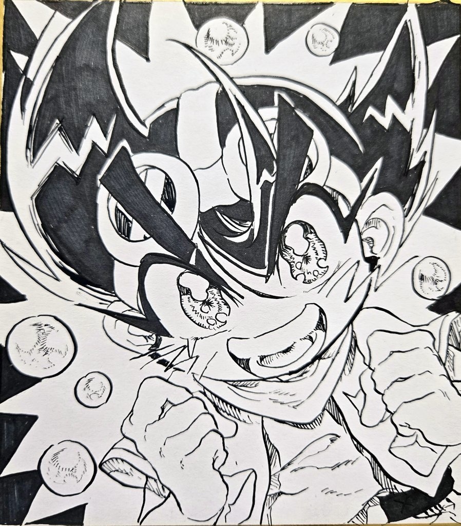大和ヤマト　手描き色紙