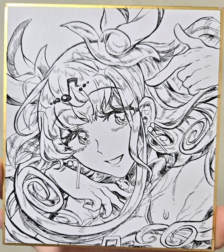 キュアズキューン　手描き色紙