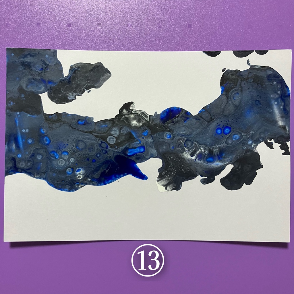 青系ドローイング①~⑬