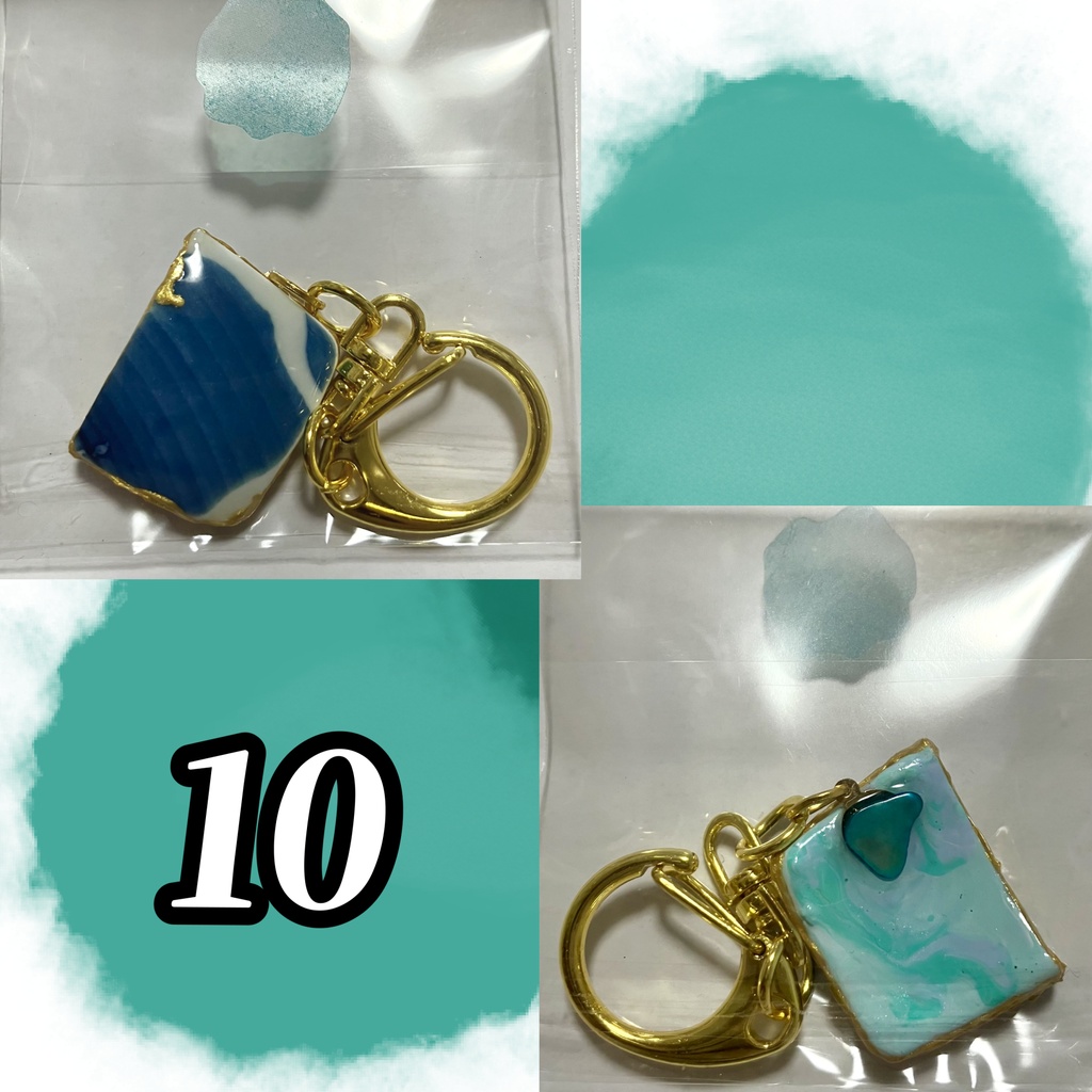 シー陶器の金継ぎキーホルダー