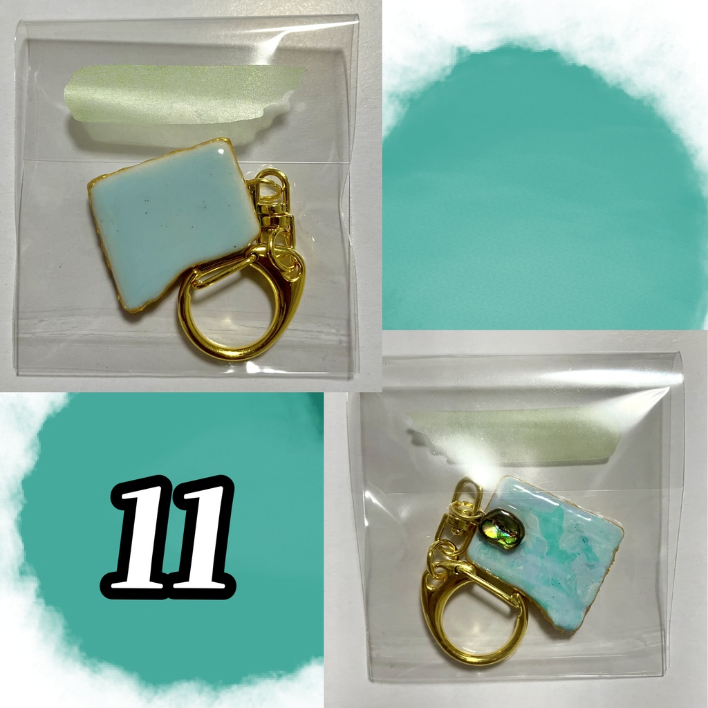 シー陶器の金継ぎキーホルダー