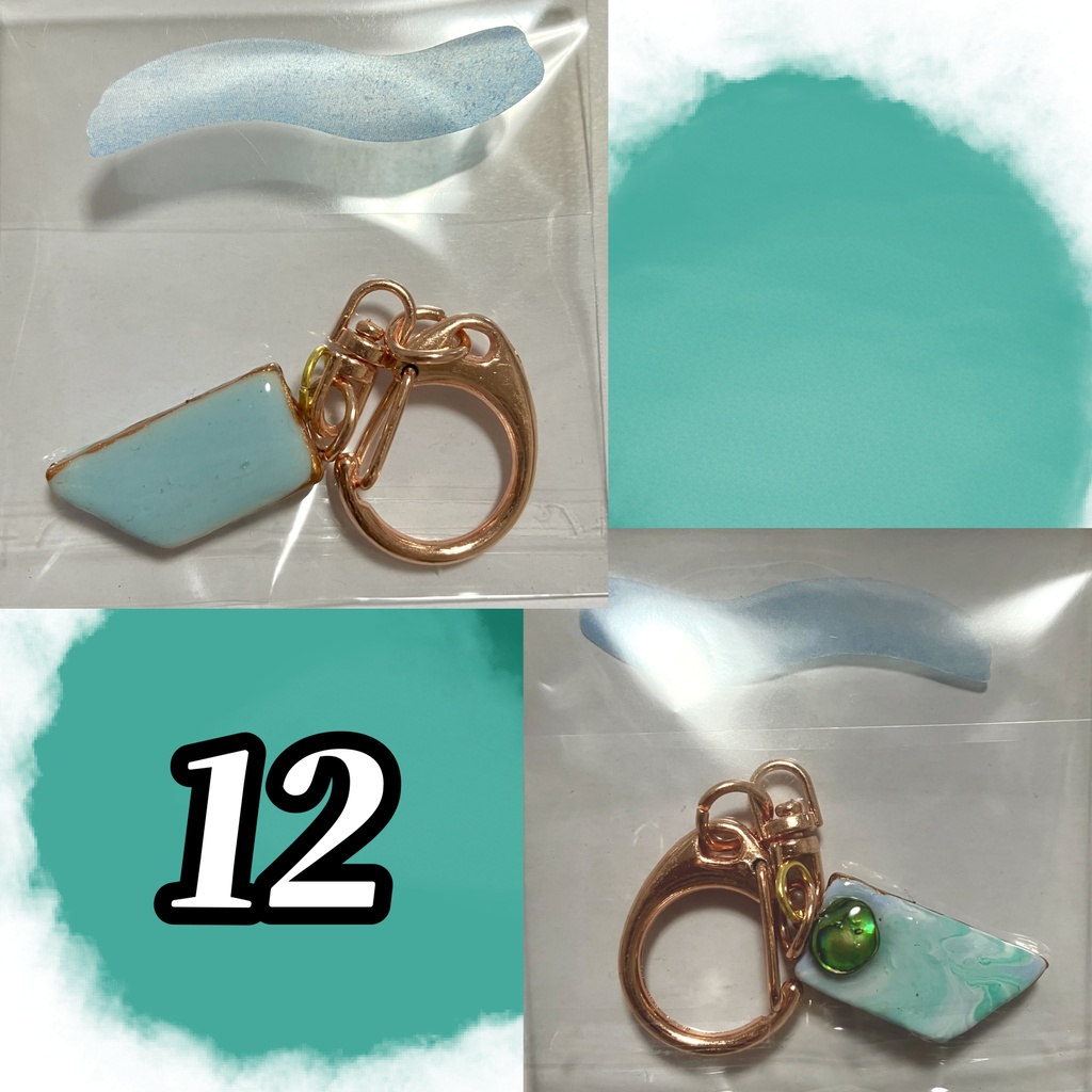 シー陶器の金継ぎキーホルダー