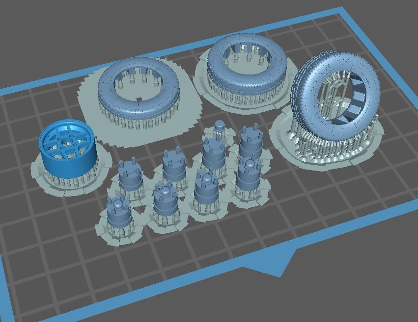 TOMS風 13"ホイール&タイヤ 1/24
