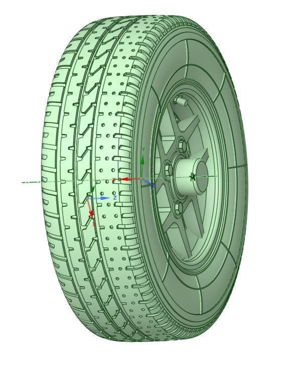 TOMS風 13"ホイール&タイヤ 1/24