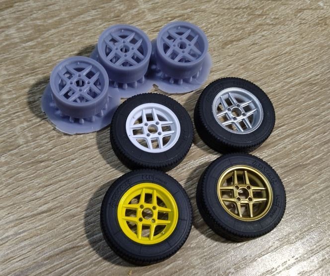 TOMS風 14"ホイール&タイヤ 1/24 STLデータ