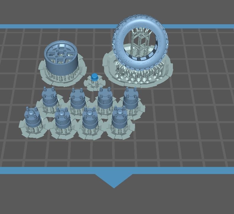 TOMS風13"ホイール&ラリータイヤ 1/24 STLデータ