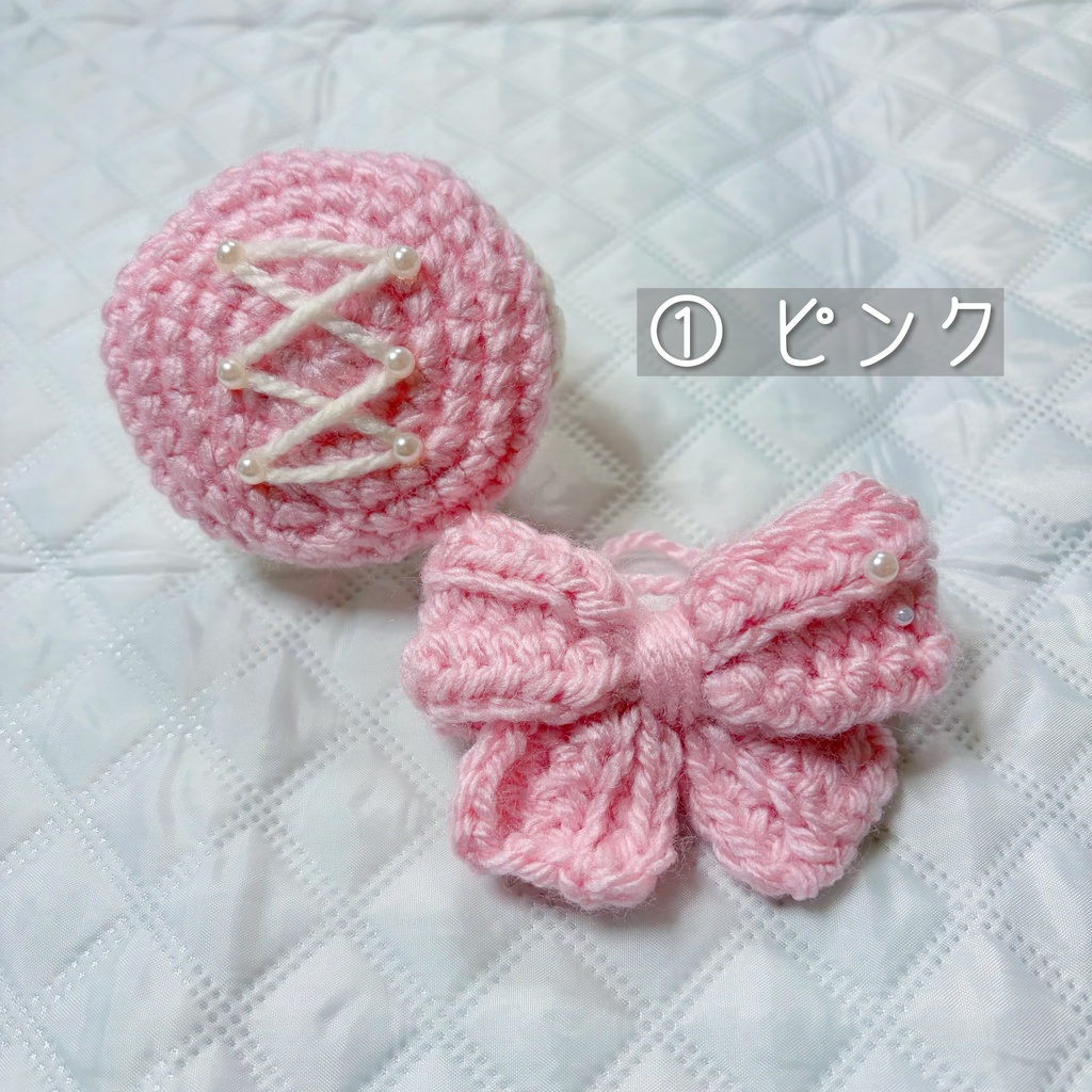 ベレー帽×でかリボンセット(パステルカラー)