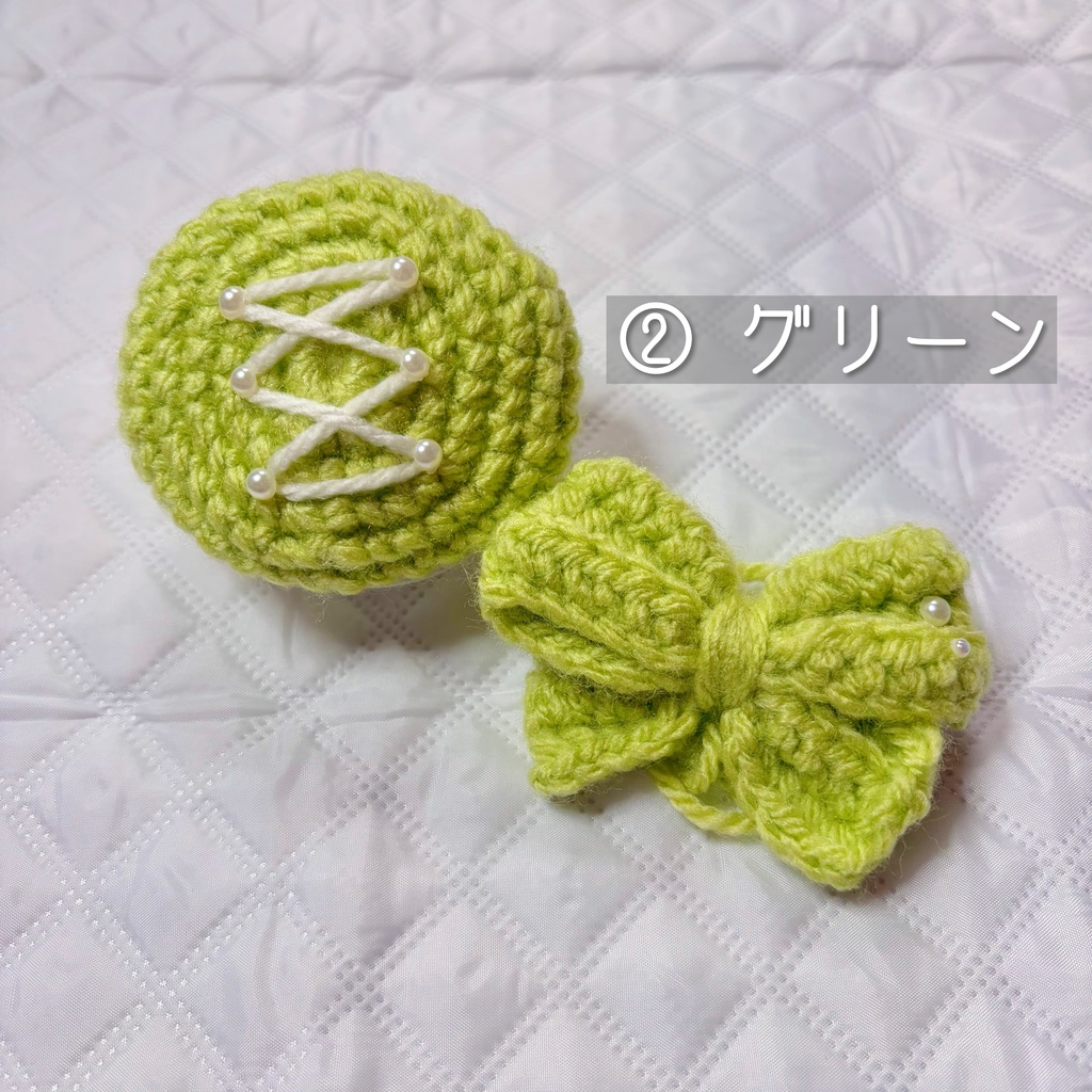 ベレー帽×でかリボンセット(パステルカラー)