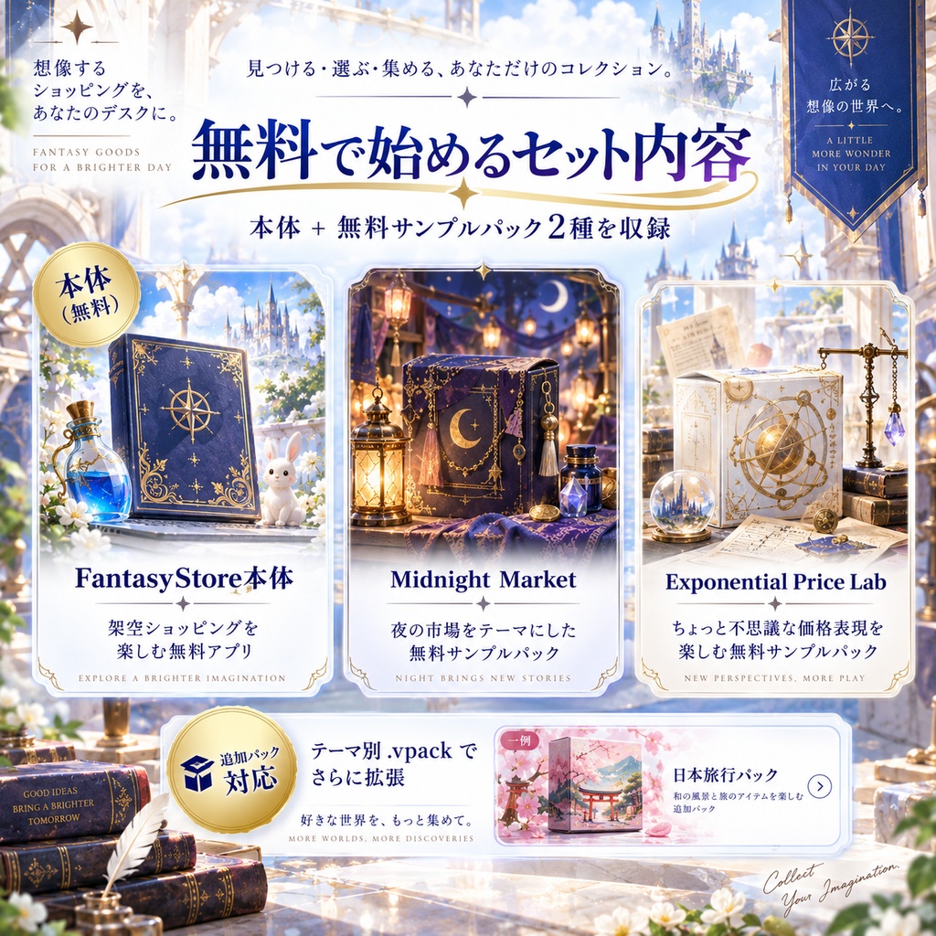 【無料】FantasyStore|架空ショッピングシミュレーター