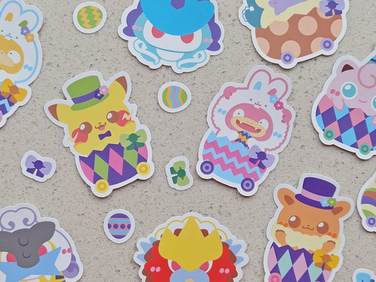 【非公式】ポケモン イースター シール・ステッカーセット
