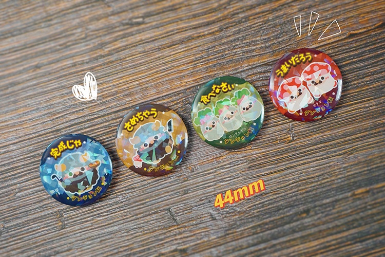 【非公式】ダンジョン飯 キラキラ・ホログラム プラスチックバッジ