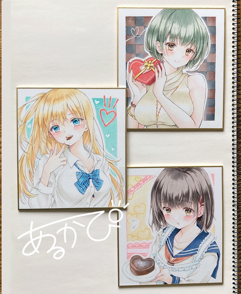 『ギャルちゃん』手描き小色紙 230222G