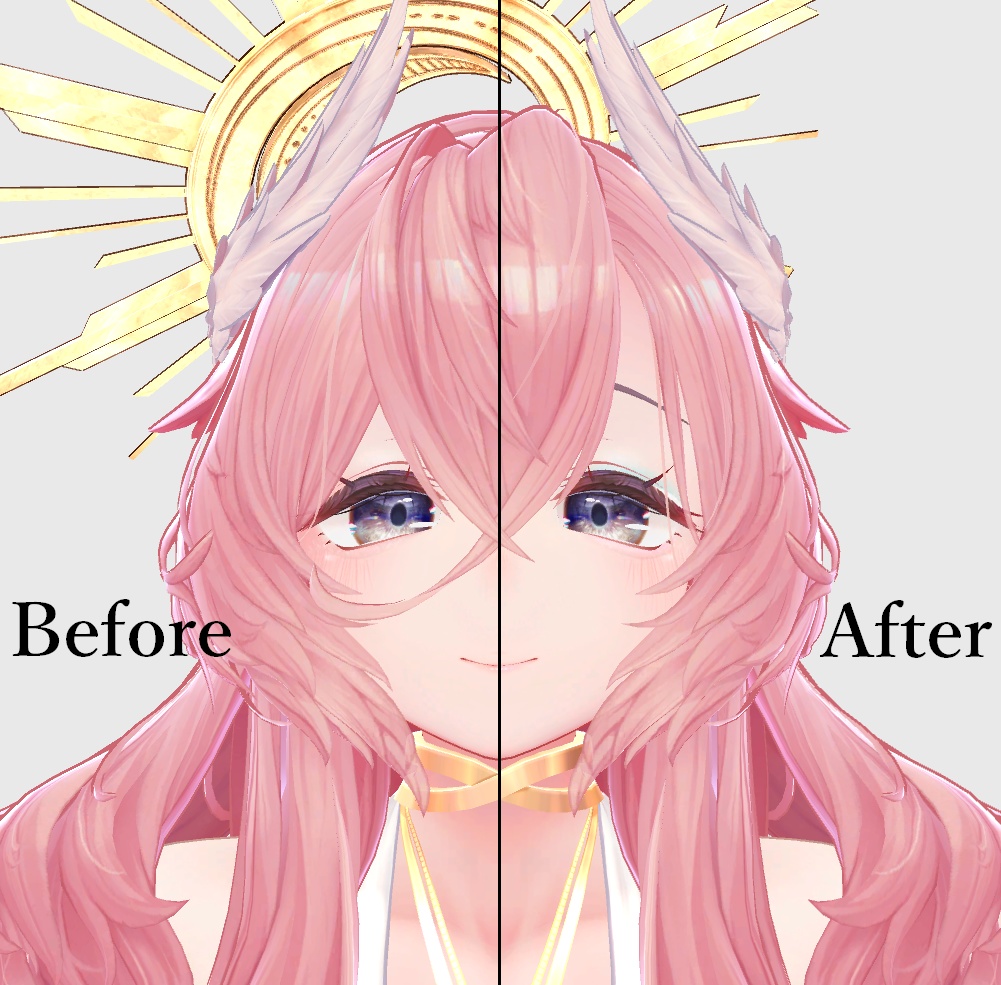 【無料】くらげメイク&ネイルテクスチャセット【複数アバター対応】