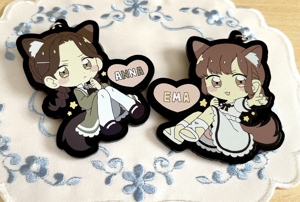 ラバスト風アクリルキーホルダー