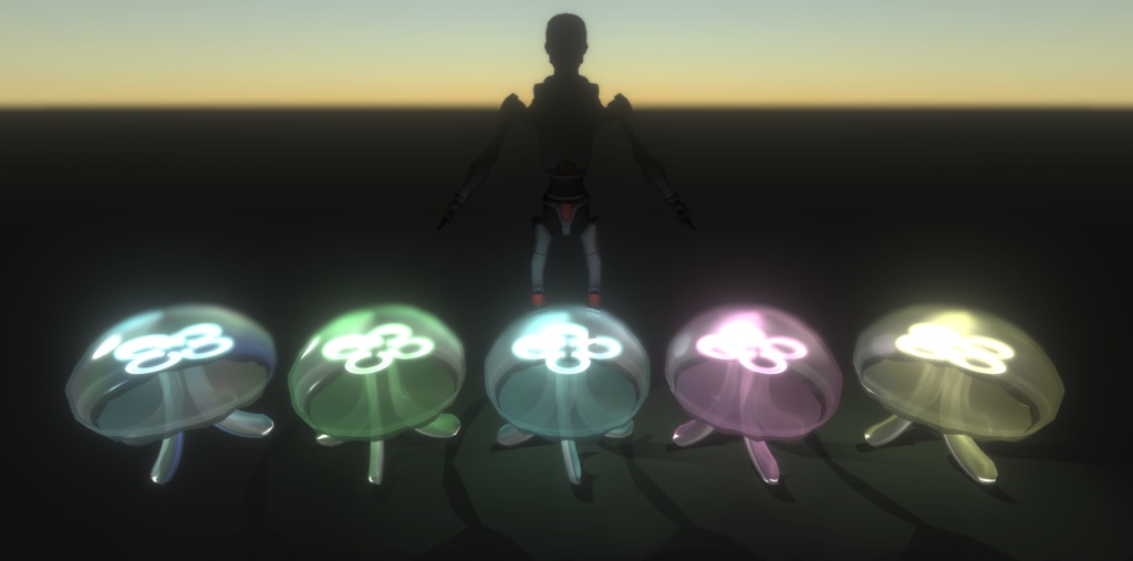 【無料版あり】ミズクラゲ型ランプ