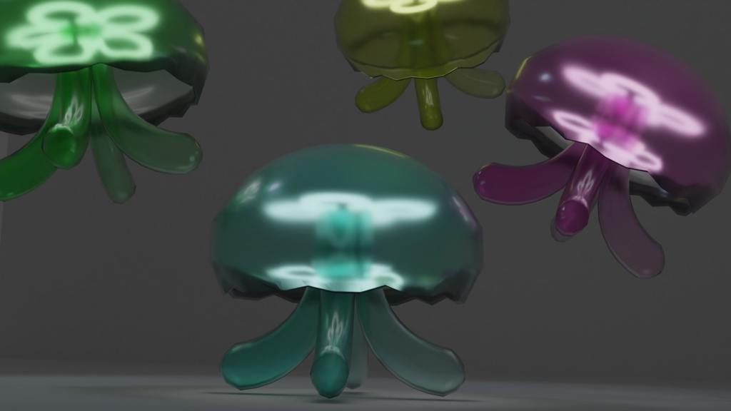 【無料版あり】ミズクラゲ型ランプ