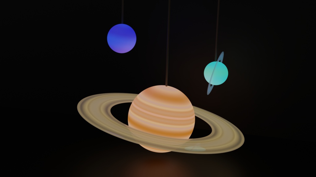 【VRアイテム】惑星ペンダントライト