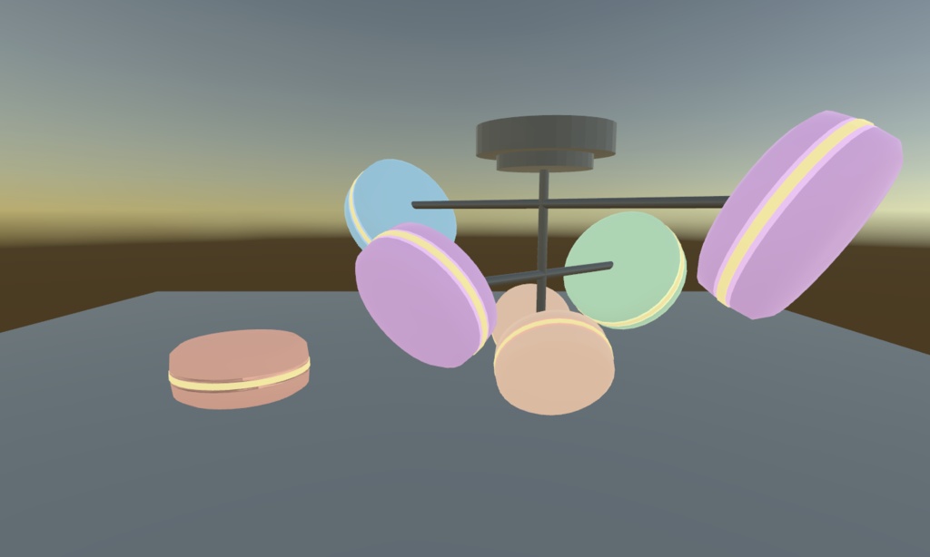 【VRアイテム】マカロン型シーリングライト【NEOKET5参加】