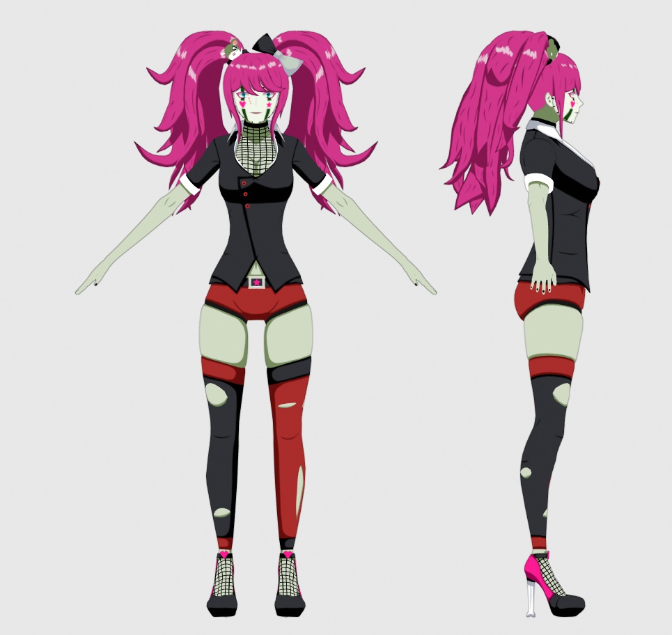 Undead Girl VRChat Ready アンデッドガールVRChatレディ